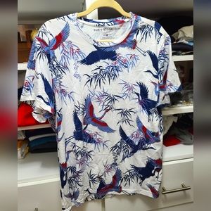 INC (international concepts), size XL, white, blue, and red.